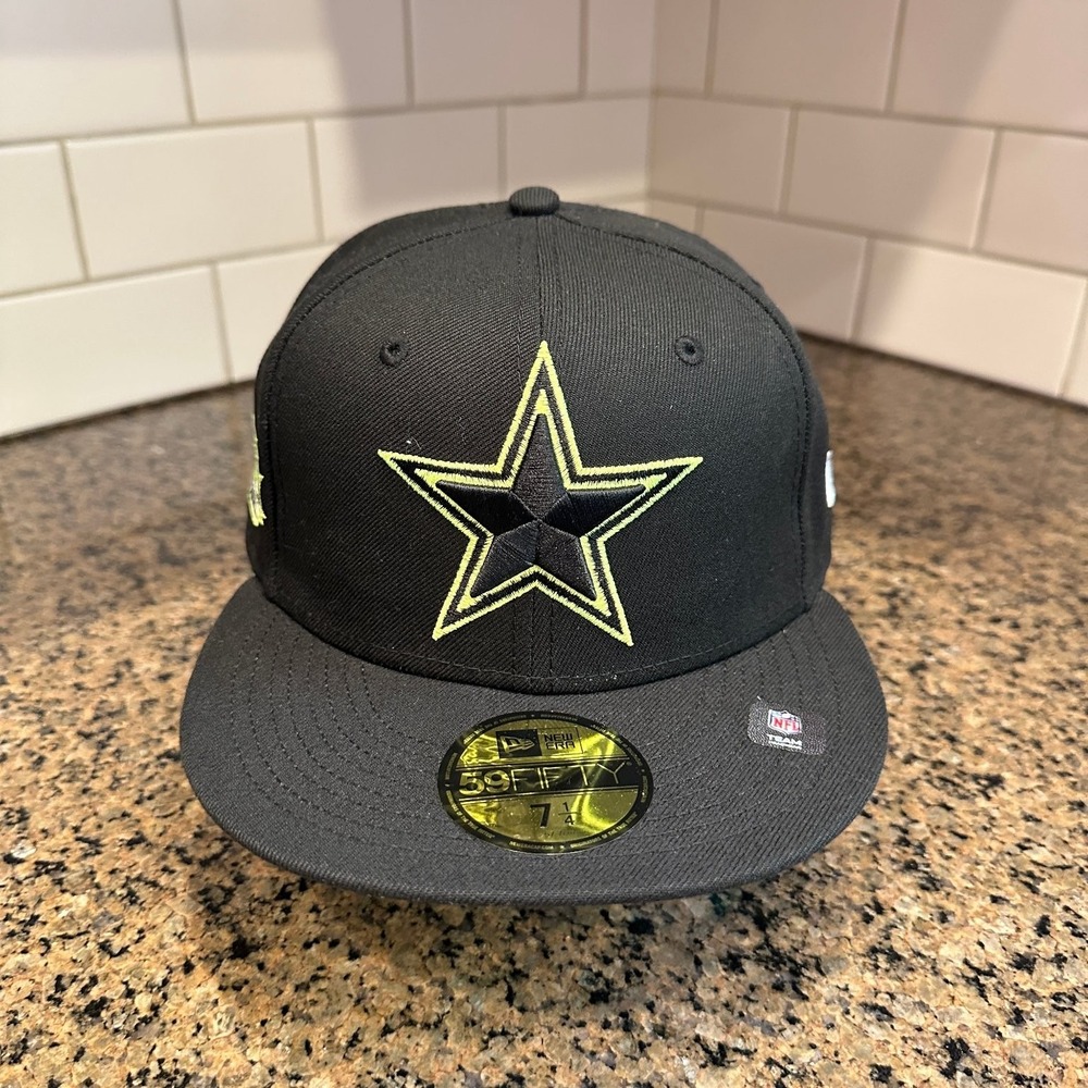 Dallas Cowboys New Era 59FIFTY Fitted Hat 7 1/4 Black Green Super Bowl XXX New